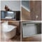 Mobile WC per Stanza da Bagno 600mm Colore Rovere Scuro Design Aperto - Hoxton