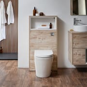 Mobile WC per Stanza da Bagno 600mm Colore Rovere Chiaro Design Aperto - Hoxton