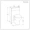 Mobile WC da 500 con Sanitario Select - Scelta di Finiture - Cluo