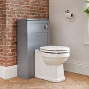Mobile Tradizionale 500mm con Sanitario WC Filo Parete – Grigio Chiaro - Warwick