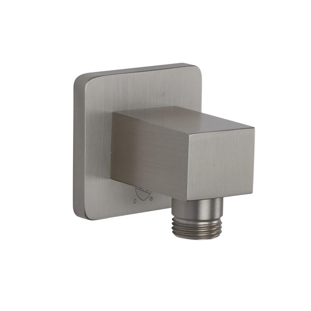 Gomito Murale Quadrato con Staffa Realizzato in Ottone con Finitura Spazzolata