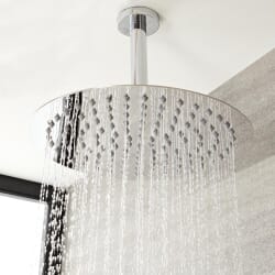 Braccio Doccia Tondo a Soffitto - Cromato - Como