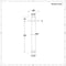 Braccio Doccia Tondo a Soffitto - Cromato - Como
