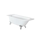 Vasca da Bagno Centro Stanza ad Angolo Tradizionale con Piedini Cromati - 1685mm x 750mm - Opzione Entrata Sinistra e Destra - Oxford