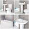 Set Bagno Moderno Completo di Vasca, Lavabo con Colonna e Sanitario Filo Parete – Covelly