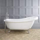 Vasca da Bagno Centro Stanza in Acrilico con Schienale Alto 1710 x 740mm con Diversi Piedini Disponibili - Legend