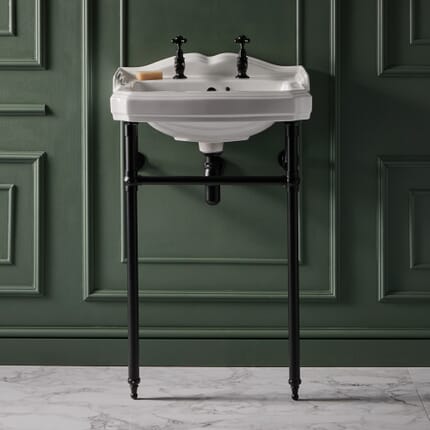 Lavabo Tradizionale con Consolle da 590mm – Scelta di Finiture - Regent