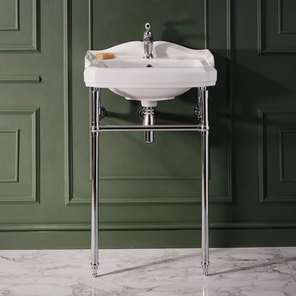 Lavabo Tradizionale con Consolle da 590mm – Scelta di Finiture - Regent