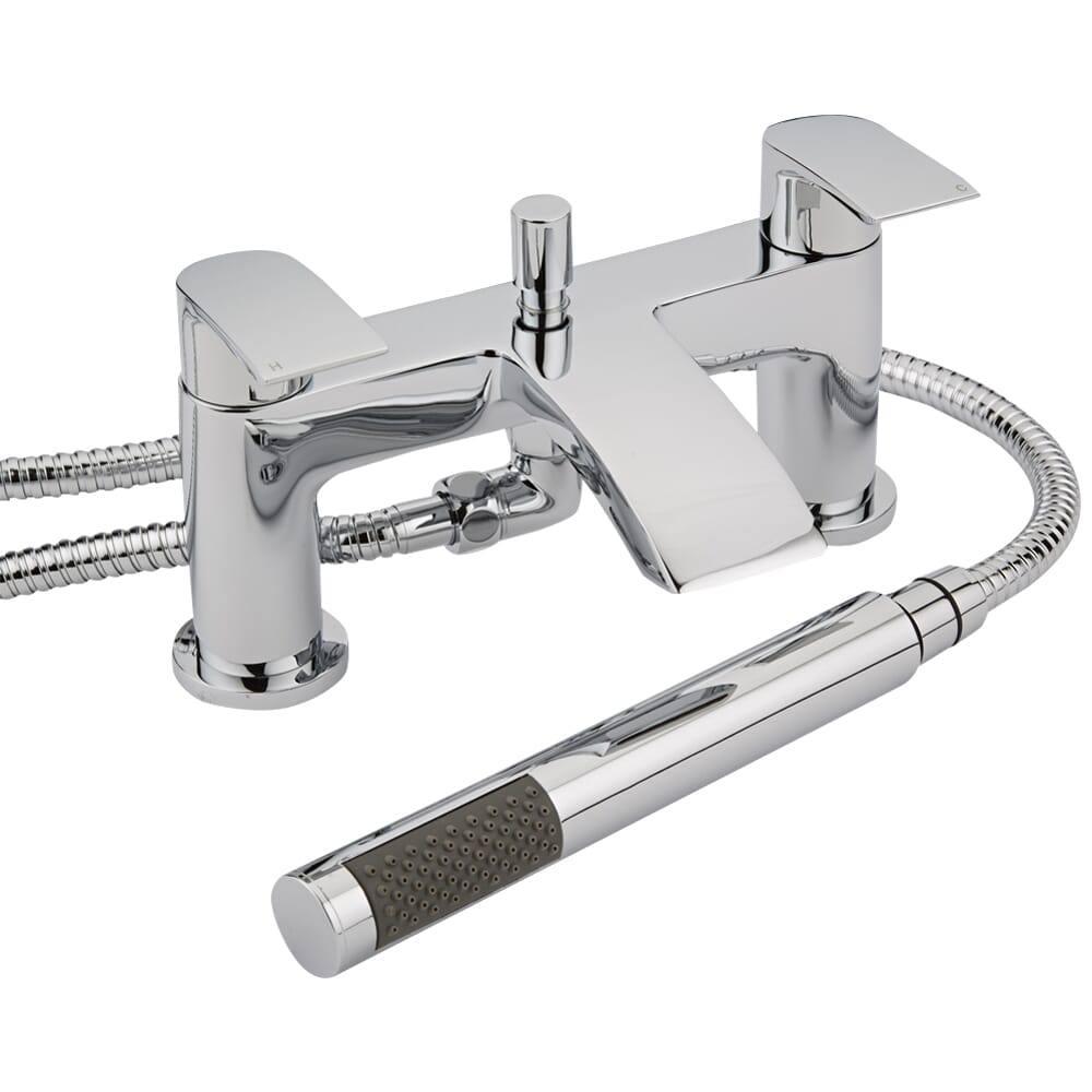 Set Doccia A Cascata 5 Pezzi - Rubinetto Vasca Con Soffione Estraibile E Raccordo Cromato - Foto 7