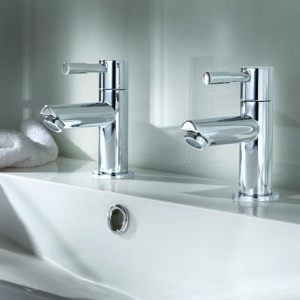 Coppia di Rubinetti per Lavabo - Cromato - Como