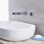 Erogatore Murale Cromato Per Lavabo o Vasca Bagno Completo di Controllo Digitale - Parade