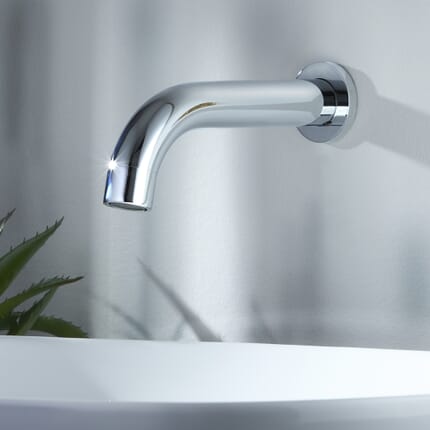 Rubinetto Miscelatore a Parete per Lavabo o Erogatore per Vasca da Bagno - Cromato - Como