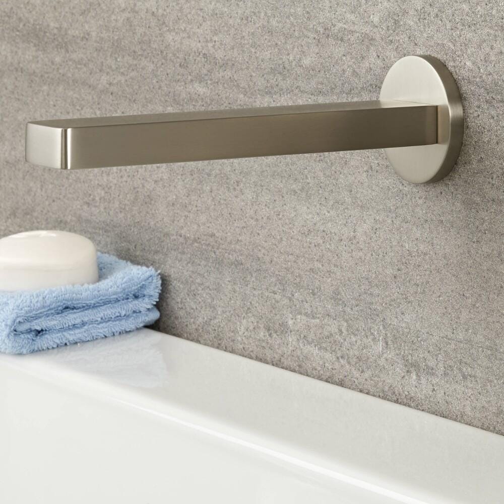 Erogatore a Parete per Lavabo o Vasca da Bagno - Nichel Spazzolato - Aldwick