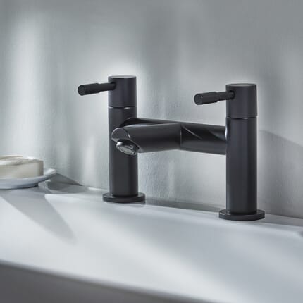 Rubinetto Miscelatore Moderno per Vasca da Bagno - Nero - Nox