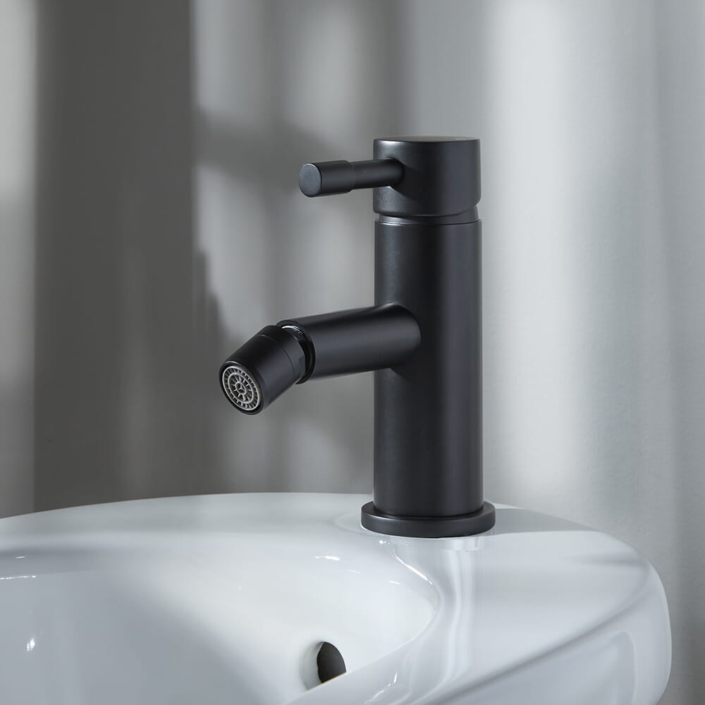 Rubinetto Miscelatore Moderno per Bidet - Nero - Nox
