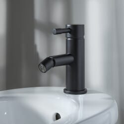 Rubinetto Miscelatore Moderno per Bidet - Nero - Nox