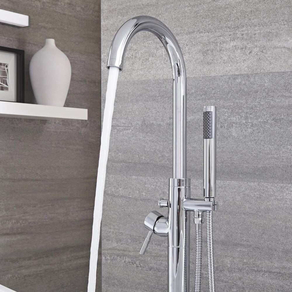 Rubinetto Miscelatore per Vasca da Bagno Moderno con Doccetta - Disponibile in Diverse Finiture