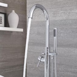 Rubinetto Miscelatore per Vasca da Bagno Moderno con Doccetta - Disponibile in Diverse Finiture