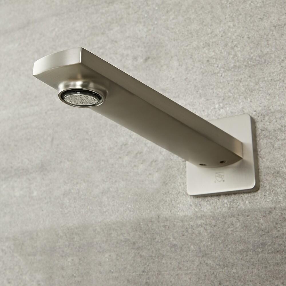 Erogatore a Parete per Lavabo o Vasca da Bagno - Nichel Spazzolato - Harting