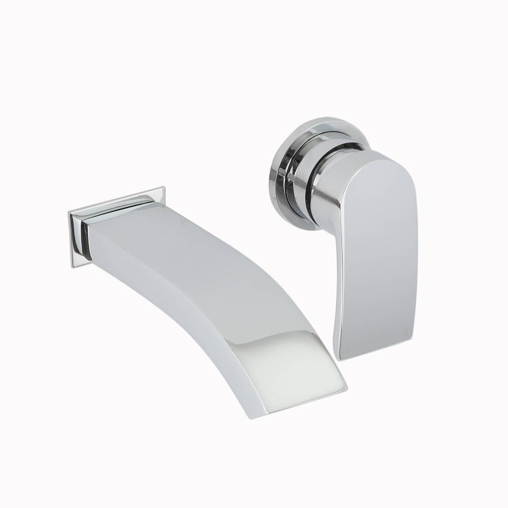 Lavabo Bagno da Appoggio Rettangolare in Ceramica 640x350mm con Rubinetto Miscelatore per Lavabo - Alswear