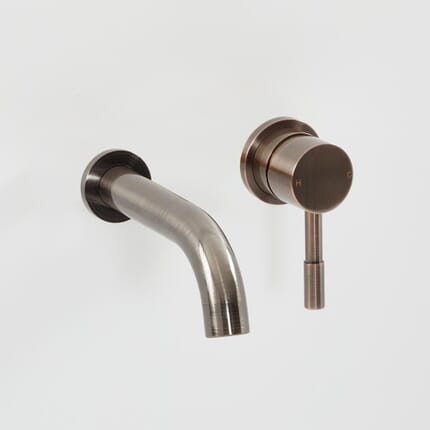Rubinetto Miscelatore Murale Moderno – Bronzo Spazzolato - Amara