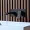 Rubinetto Miscelatore da Parete Moderno per Lavabo - Nero - Preto