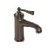 Rubinetto Miscelatore Tradizionale Monoforo per Lavabo Effetto Bronzo lucidato ad Olio - Charleston