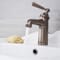 Rubinetto Miscelatore Tradizionale Monoforo per Lavabo Effetto Bronzo lucidato ad Olio - Charleston