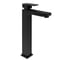 Rubinetto Miscelatore per Lavabo Monoforo Alto Moderno - Nero - Preto
