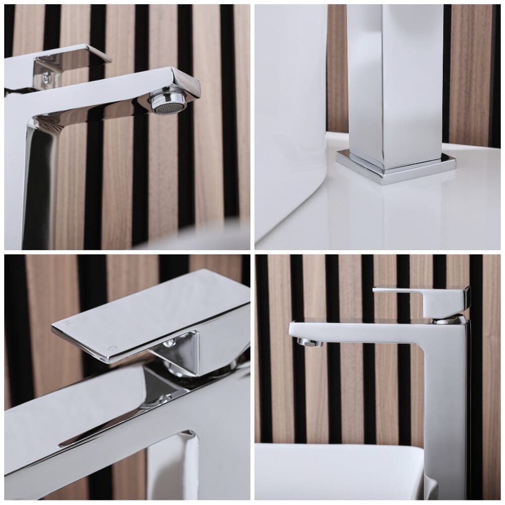 Miscelatore Rubinetto Lavello Bagno Lavabo Cromo Maka Canna Alta Rubinetteria Da Bagno Cucina - Foto 6