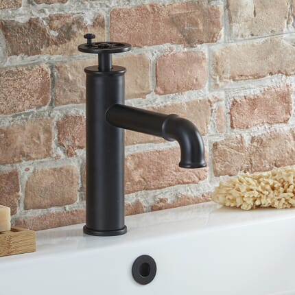 Miscelatore Sequenziale Monoforo in Stile Industriale - Nero - Zandra