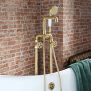 Miscelatore per Vasca da Bagno Indipendente con Doccetta in Stile Industriale - Scelta di Finiture - Zandra