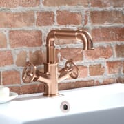 Miscelatore Monoforo per Lavabo in Stile Industriale - Rame Satinato - Zandra