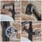 Miscelatore Alto Monoforo per Lavabo in Stile Industriale - Nero - Zandra