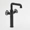 Miscelatore Alto Monoforo per Lavabo in Stile Industriale - Nero - Zandra