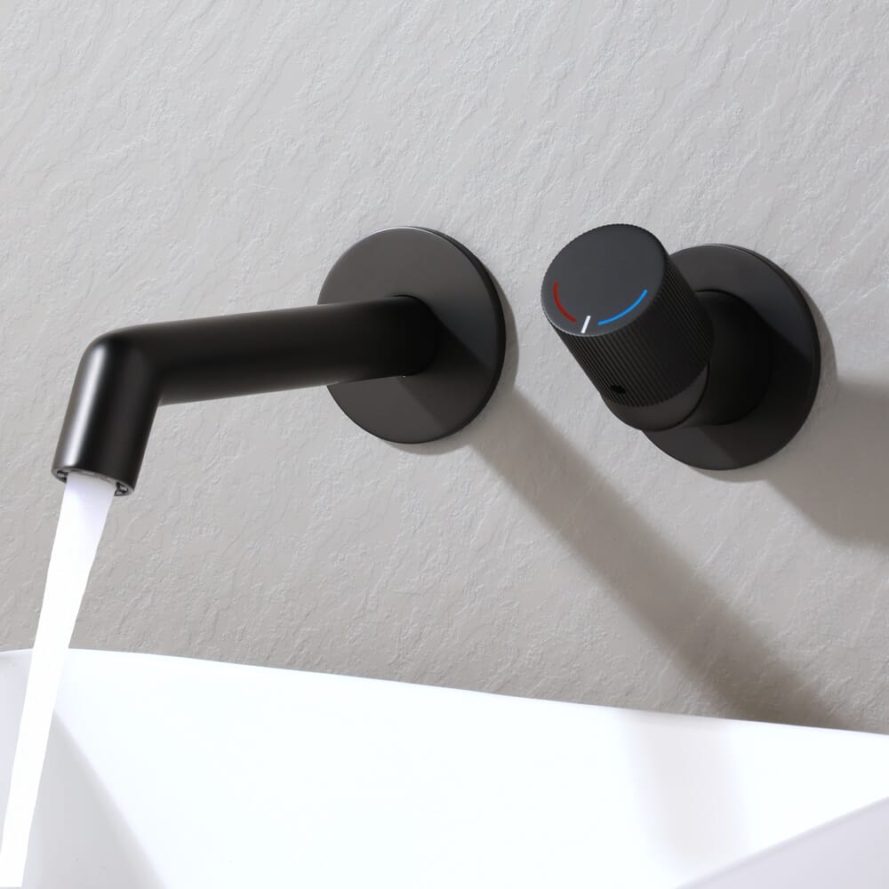 Rubinetto Miscelatore a Parete per Lavabo - Scelta di Finiture - Lune