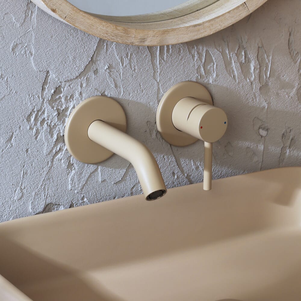 Miscelatore Moderno a Parete per Lavabo - Scelta della Finitura - Elements