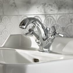Miscelatore per Lavabo Monoforo Art Deco - Scelta di Finiture - Earlham