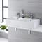 Lavabo Bagno da Appoggio Rettangolare in Ceramica 820x420mm con Rubinetto Miscelatore - Halwell