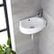 Lavabo Bagno Sospeso Ovale in Ceramica 430x280mm con Rubinetto Miscelatore - Ashbury