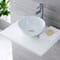 Lavabo Bagno da Appoggio Tondo in Ceramica 320x320mm con Rubinetto Miscelatore - Ashbury