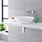 Lavabo Bagno da Appoggio in ceramica Ovale 520x320mm con Rubinetto Miscelatore Murale - Kenton