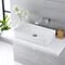 Lavabo Bagno da Appoggio Rettangolare in Ceramica 640x350mm con Rubinetto Miscelatore per Lavabo - Alswear
