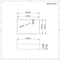 Lavabo da Appoggio Rettangolare Moderno - Bianco - con Miscelatore a Parete - 610 mm x 400 mm - Haldon