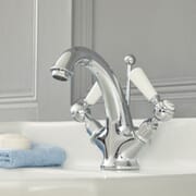Rubinetto Miscelatore Lavabo Monoforo Design Tradizionale con Maniglie a Leva Disponibile in Diversi Colori - Elizabeth