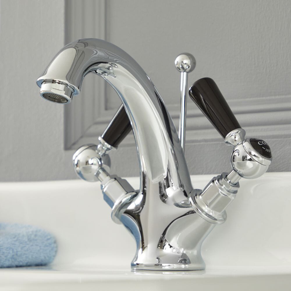 Rubinetto Miscelatore Lavabo Monoforo Design Tradizionale con Maniglie a Leva Disponibile in Diversi Colori - Elizabeth