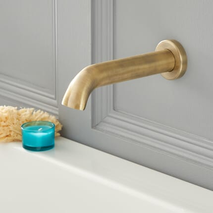 Erogatore a Parete per Vasca da Bagno - Oro Spazzolato - Elizabeth