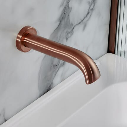 Erogatore a Parete per Vasca da Bagno - Rame Satinato - Elizabeth