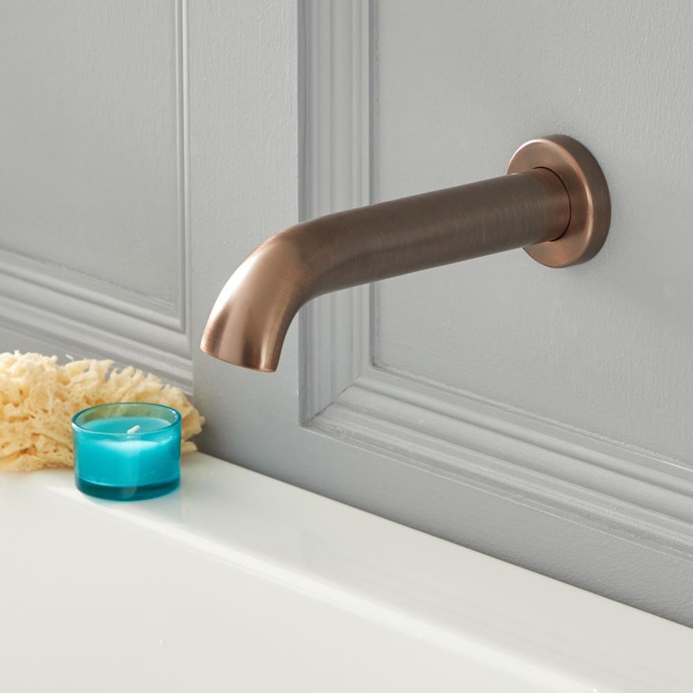 Erogatore a Parete per Vasca da Bagno - Bronzo Lucidato ad Olio - Elizabeth