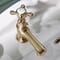 Coppia Rubinetti Singoli per Lavabo Tradizionali con Maniglie a Leva - Oro Satinato - Elizabeth